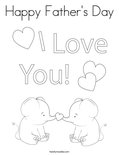 Happy Father's Day Coloring Page
