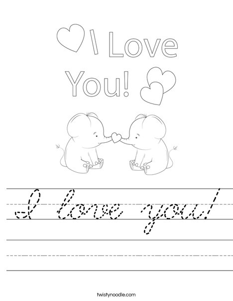 Happy Father's Day Giraffes Worksheet