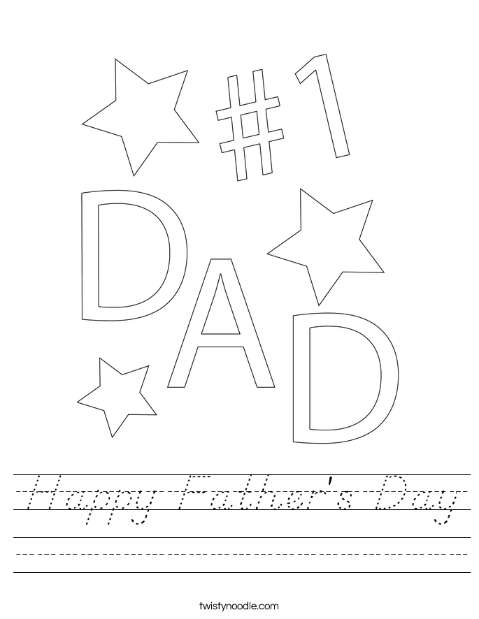 Happy Father's Day Worksheet