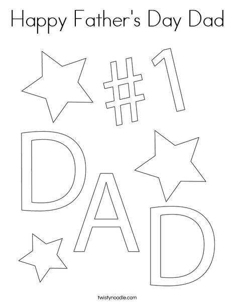 Happy Father 39 s Day Dad Coloring - Happy Fathers Day Dad 14 Coloring Page Png 468x609 Q85 