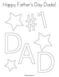 Happy Father's Day Dada! Coloring Page