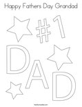 Happy Fathers Day GrandadColoring Page