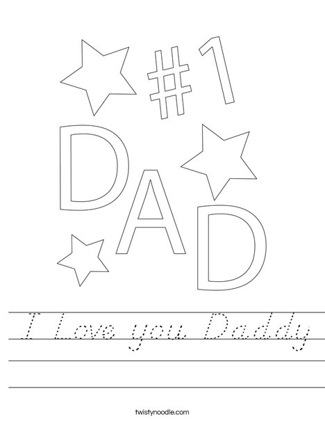 #1 Dad Worksheet