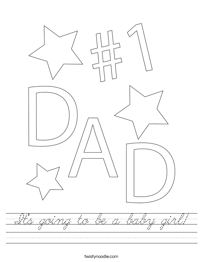 It's going to be a baby girl! Worksheet