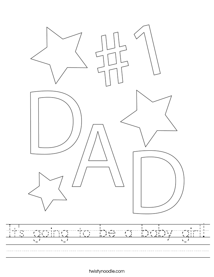 It's going to be a baby girl! Worksheet