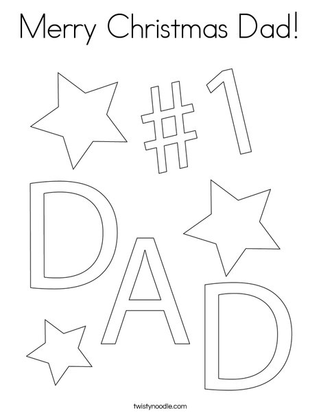 merry christmas dad coloring page twisty noodle