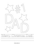 Merry Christmas Dad! Worksheet