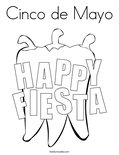 Cinco de Mayo Coloring Page