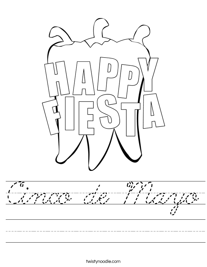 Cinco de Mayo Worksheet