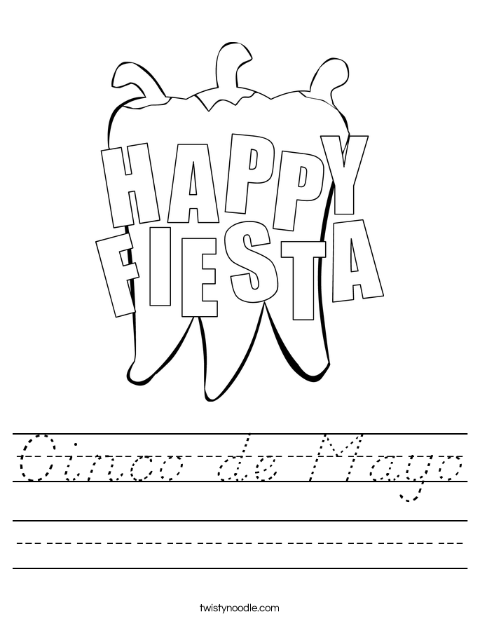Cinco de Mayo Worksheet