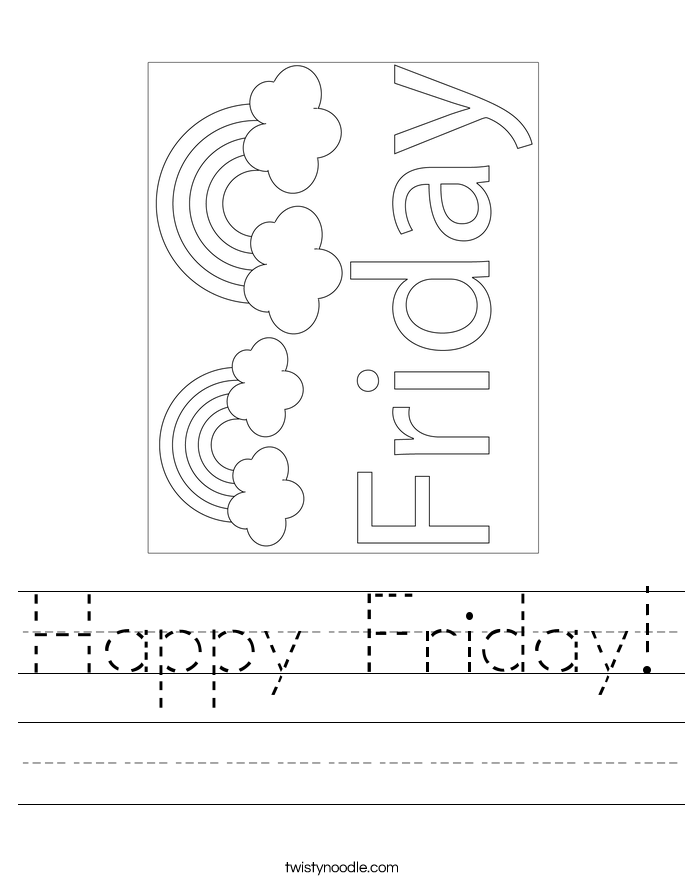 Happy Friday! Worksheet
