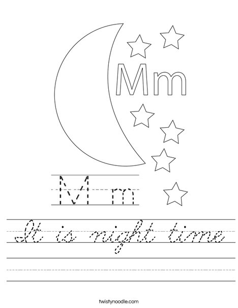 Happy Moon Worksheet