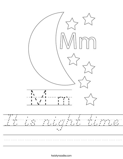 Happy Moon Worksheet