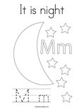 It is night Coloring Page