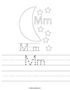 Mm Handwriting Sheet