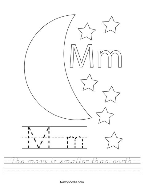 Happy Moon Worksheet
