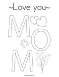~Love you~ Coloring Page