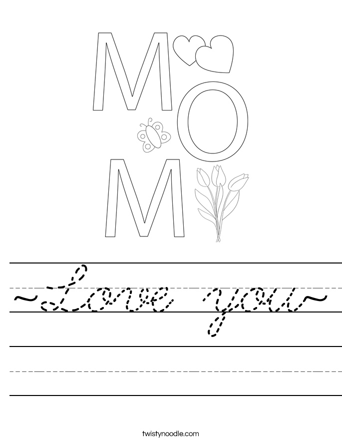 ~Love you~ Worksheet