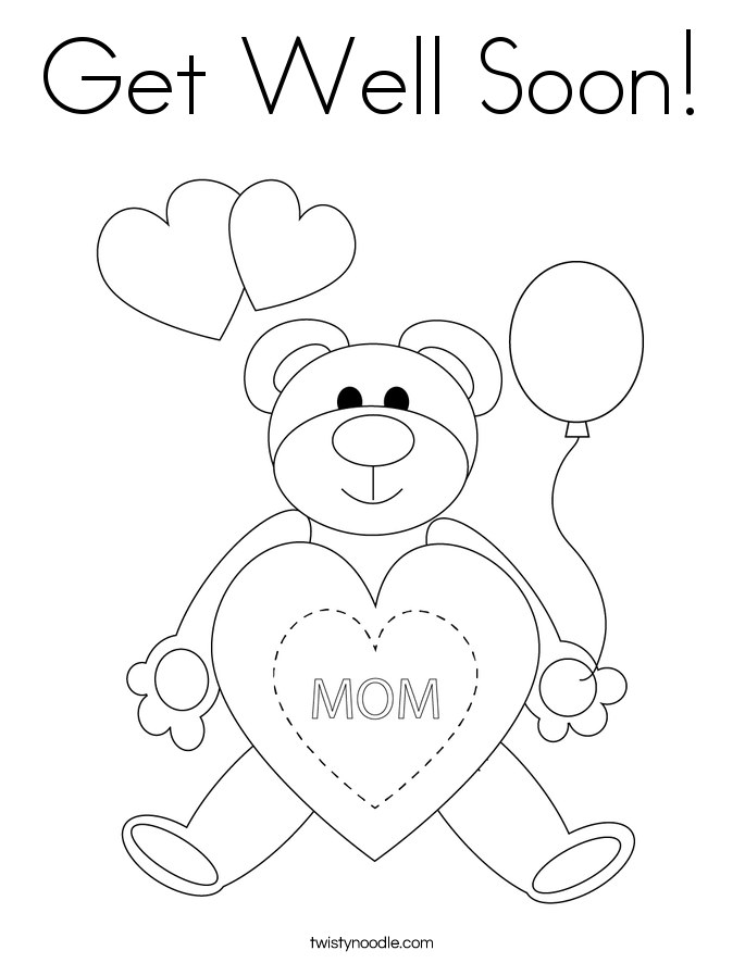 Get Well Soon! Coloring Page