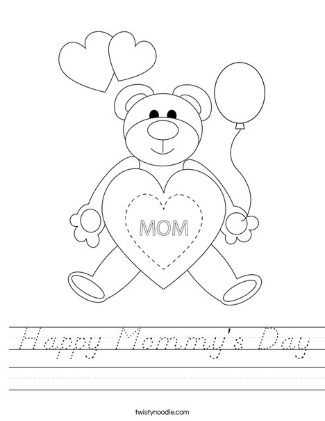 Happy Mother's Day Worksheet