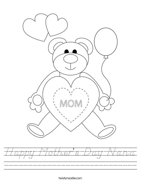 Happy Mother's Day Worksheet