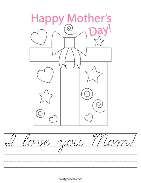 Mother's Day Present Worksheet