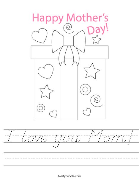 Mother's Day Present Worksheet