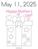 May 11, 2025 Coloring Page