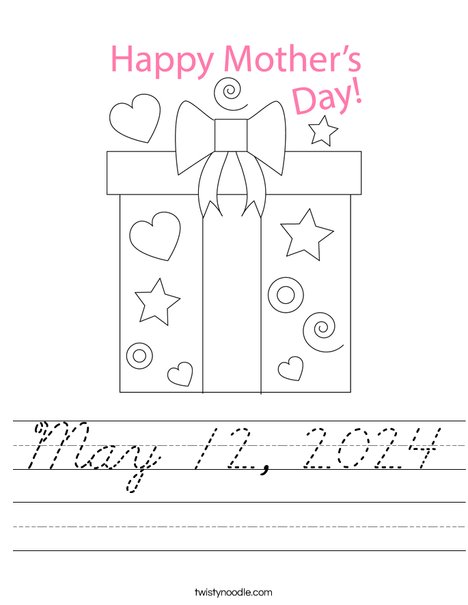 Mother's Day Present Worksheet