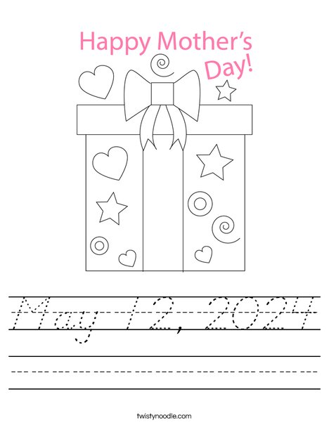 Mother's Day Present Worksheet