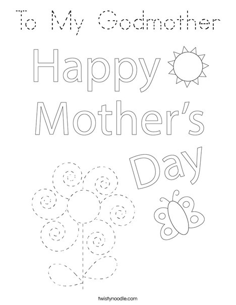 Happy Mother's Day Bear Coloring Page