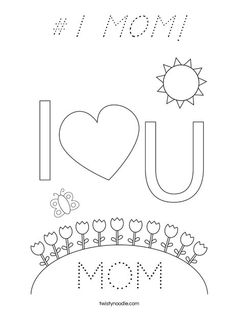 Happy Mother's Day Bears Coloring Page