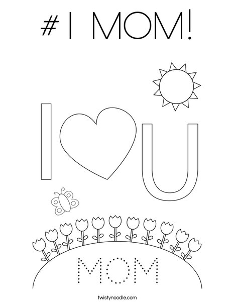 Happy Mother's Day Bears Coloring Page