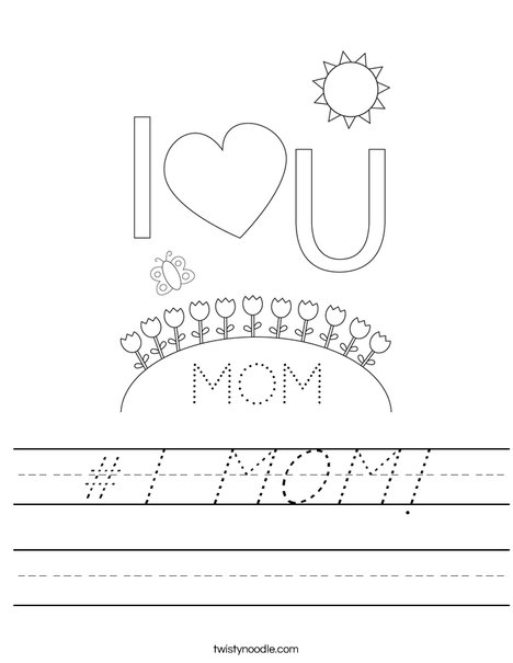 Happy Mother's Day Bears Worksheet