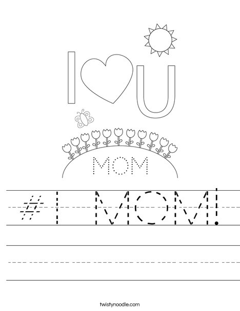 Happy Mother's Day Bears Worksheet