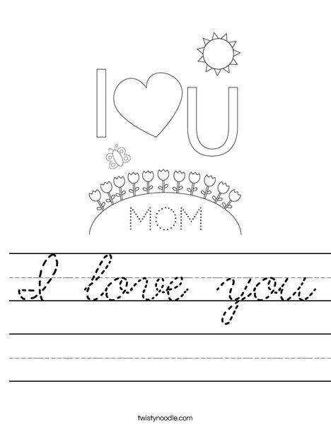 Happy Mother's Day Bears Worksheet