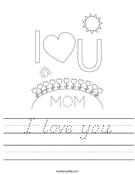 Happy Mother's Day Bears Worksheet