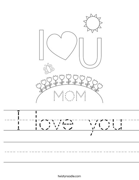 Happy Mother's Day Bears Worksheet