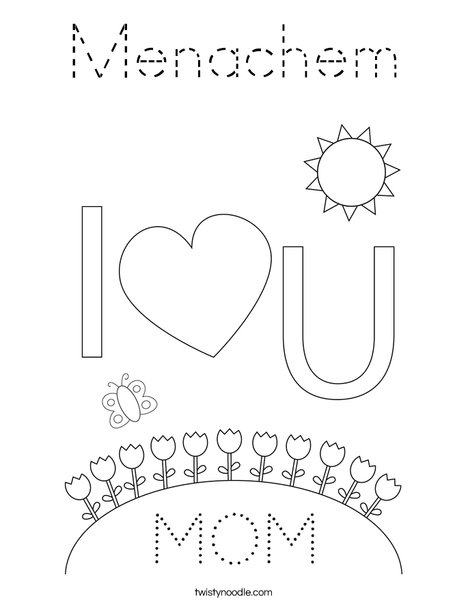 Happy Mother's Day Bears Coloring Page
