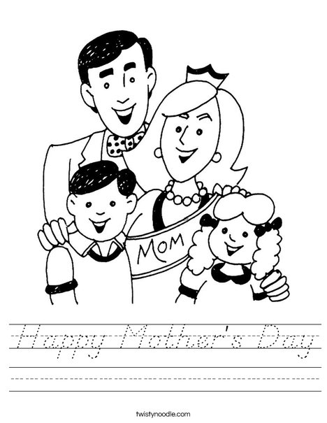 Mom and Family Worksheet