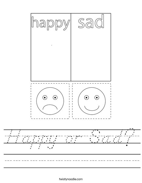 Happy or Sad? Worksheet