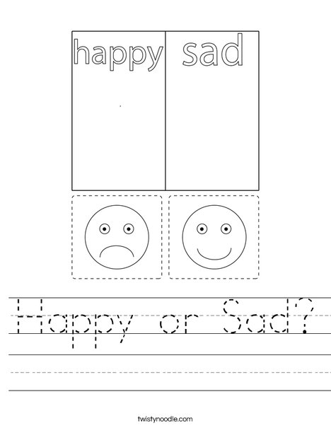 Happy or Sad? Worksheet
