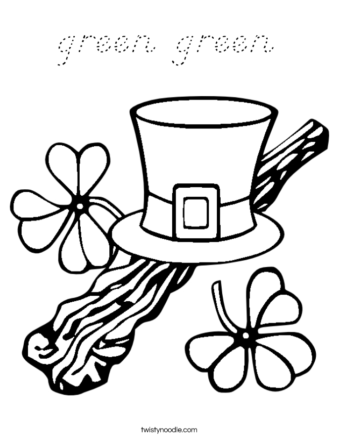 green green Coloring Page