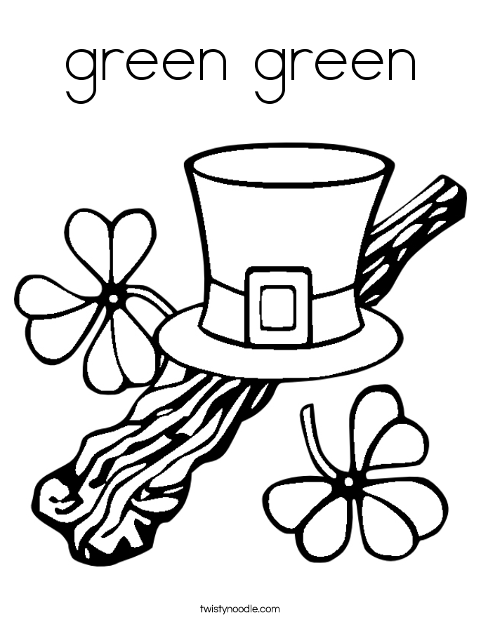 green green Coloring Page