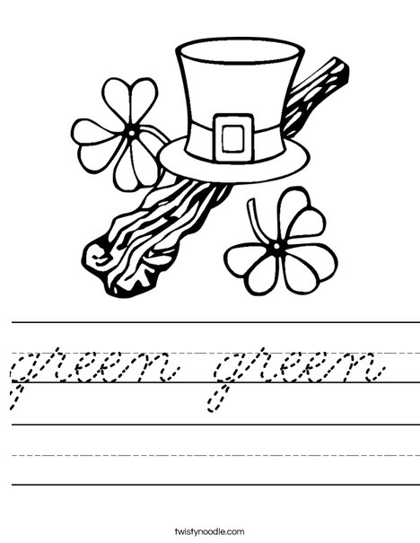 Happy St. Patrick's Day Worksheet