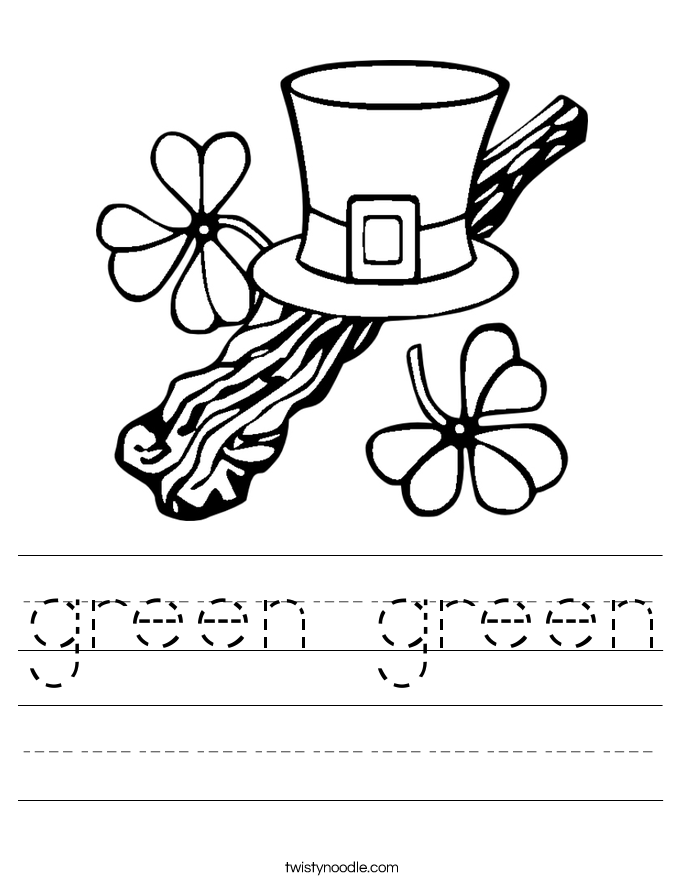 green green Worksheet