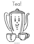 Tea! Coloring Page