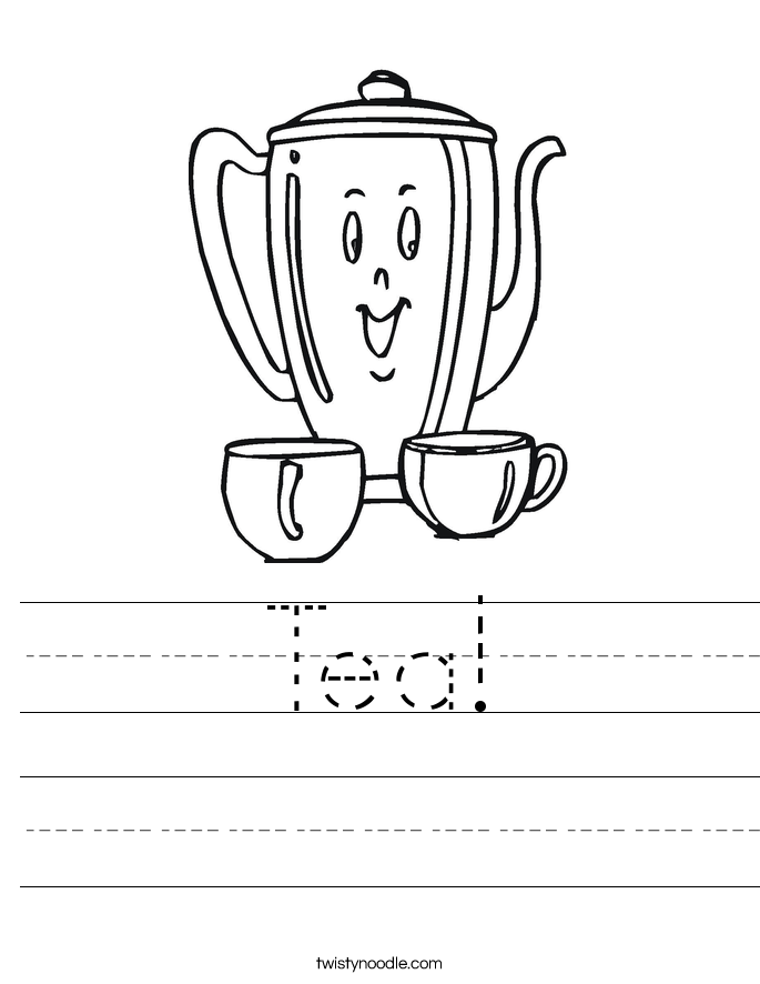 Tea! Worksheet