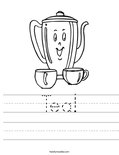 Tea! Worksheet
