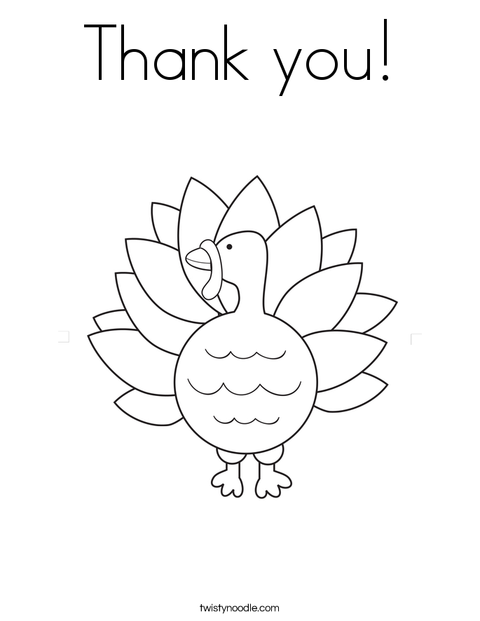 Thank you! Coloring Page